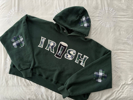 Irish Heritage Boxy Crop Hoodie
