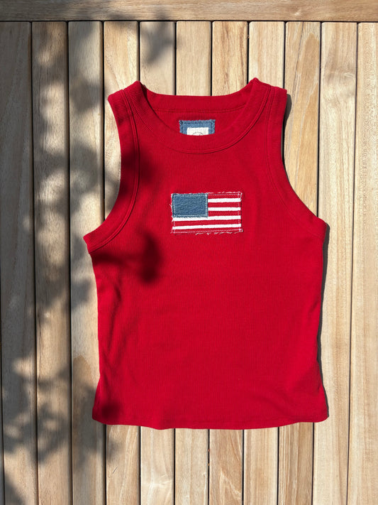 Flag Tank Red (M)