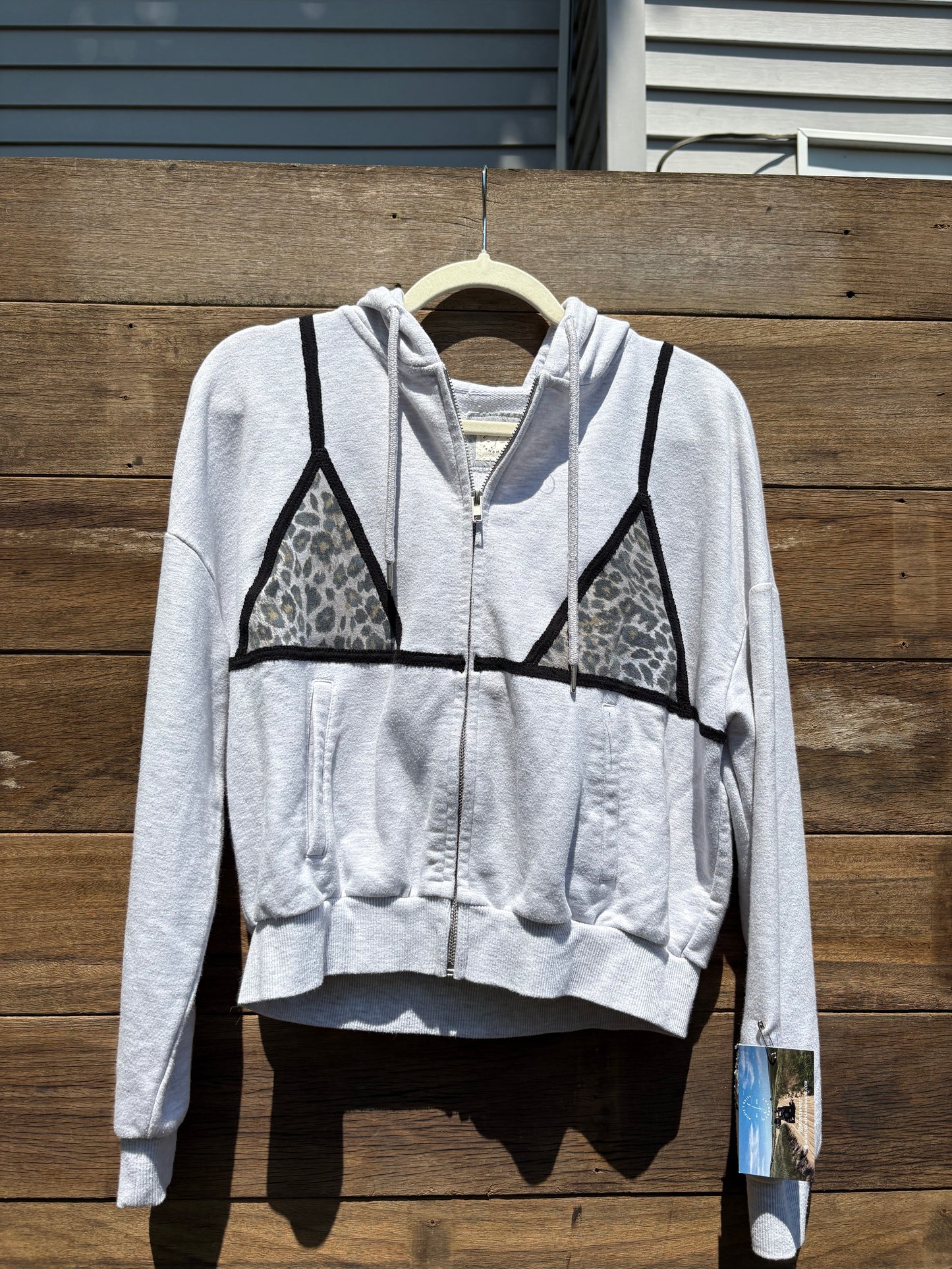 Cheetah Bikini Zip Up (S)