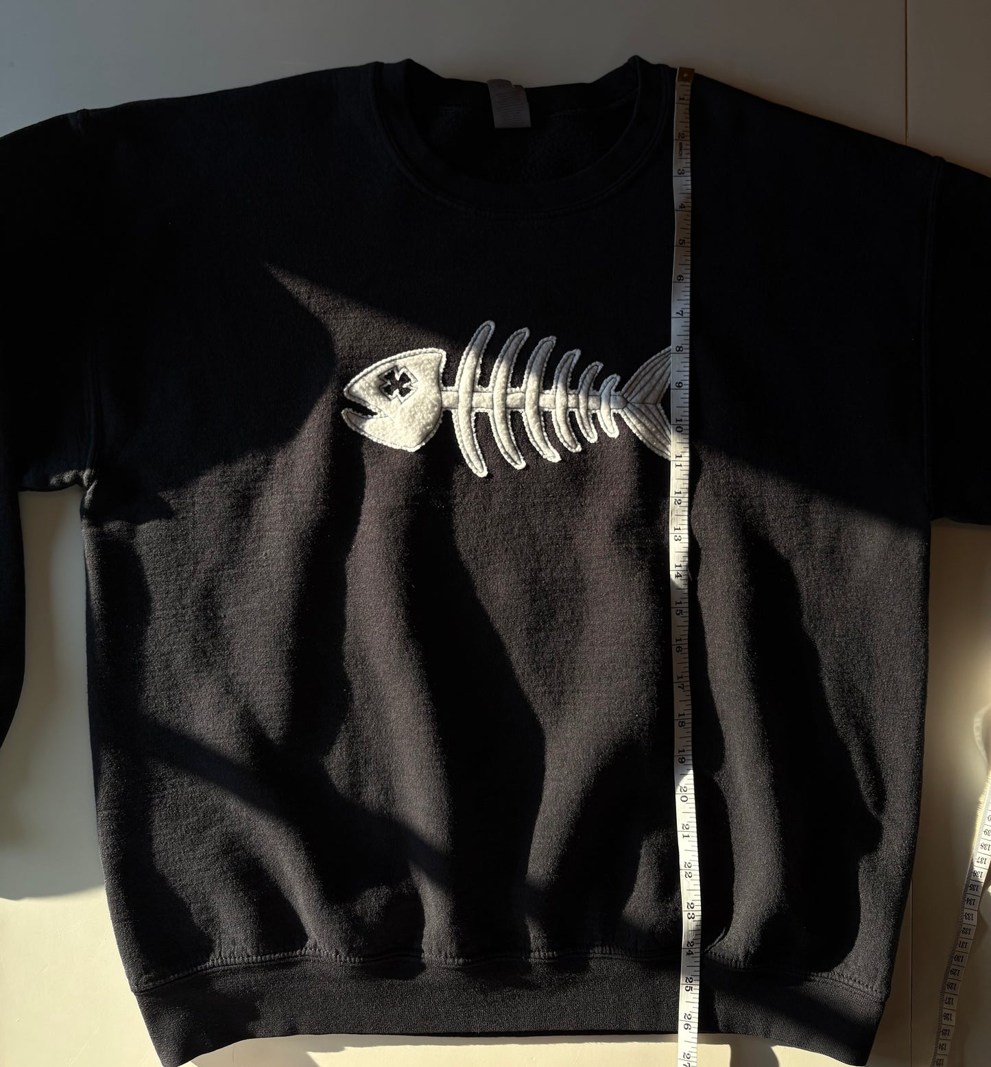 Black Fish Bone Crew Neck (L)