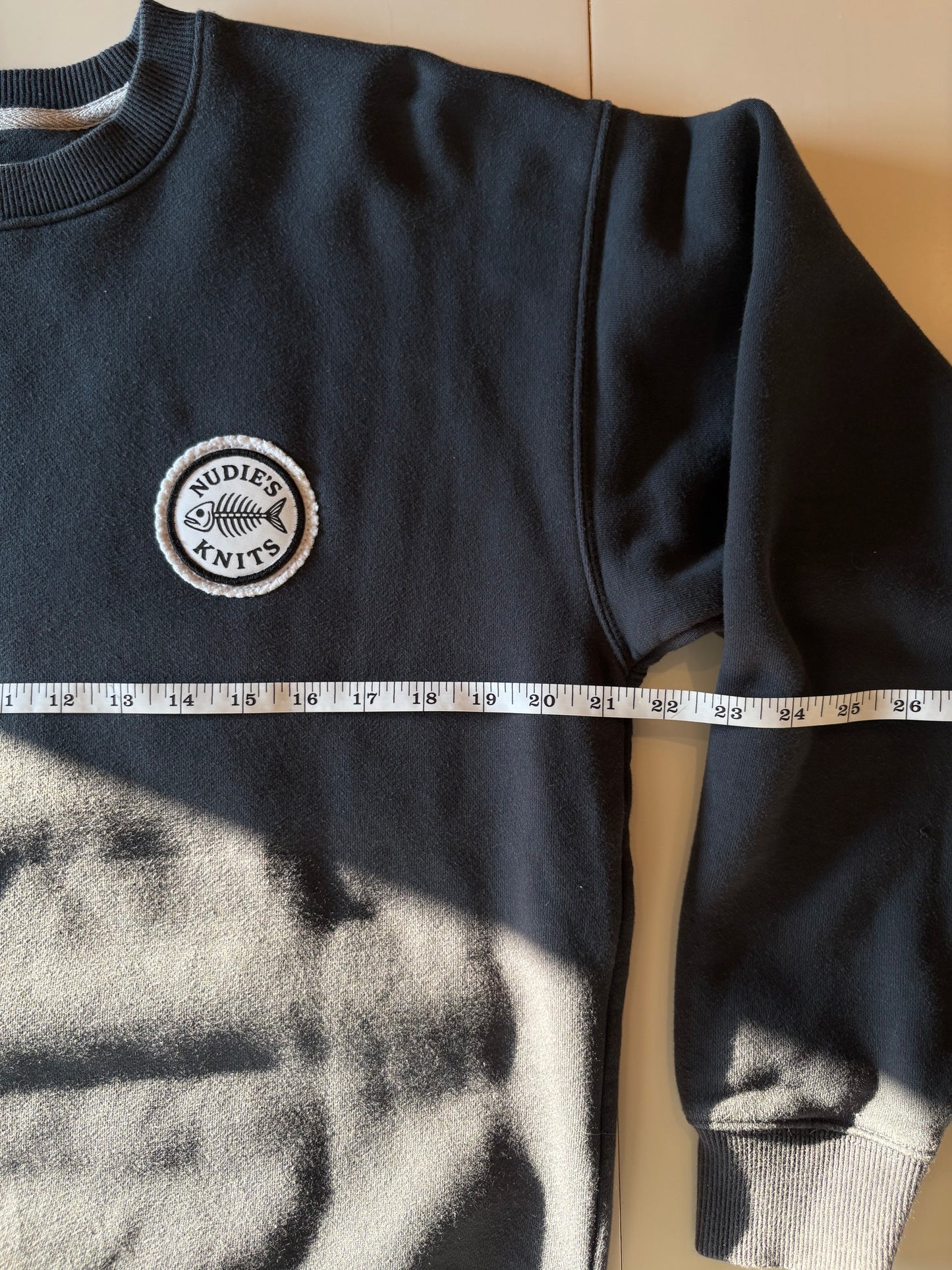 Charcoal Gray Fish Hook Crew Neck (M)