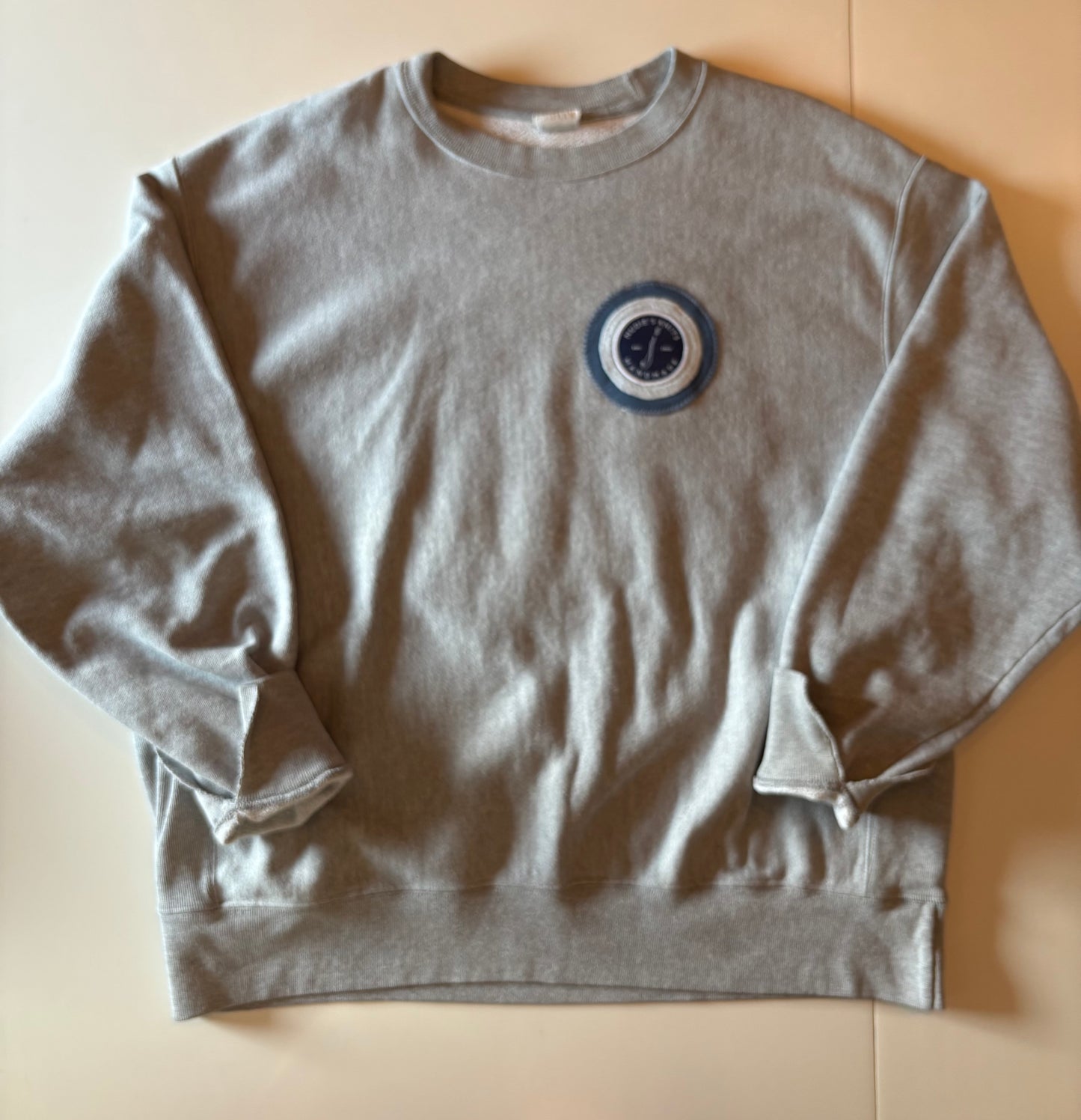 Gray Fish Hook Crew Neck (XL)